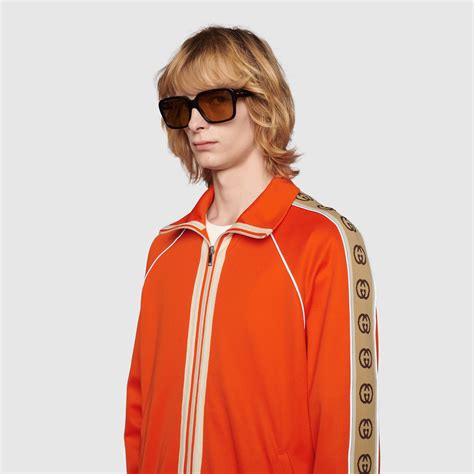 gucci technical jersey jacket replica|gucci jacket without hoodie.